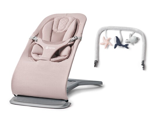 Ergobaby Evolve 3-in-1 Vippestol inkl. Lekebøyle Blush Pink