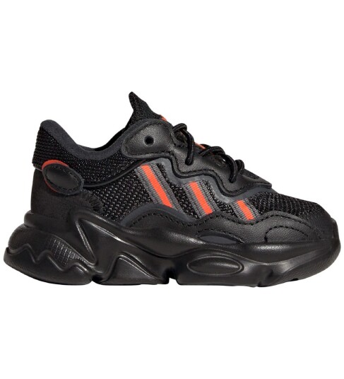 Adidas Originals Sko Ozweego EL I Core Black/Solar Rød/Grey Originals 20 Sko Oransje Svart