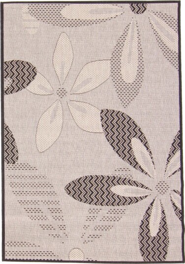 Wilton teppe Oregon sort/sand Størrelse: 135 x 195 cm