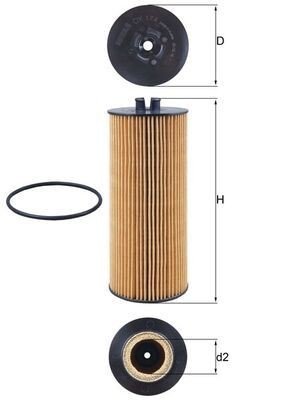 Oljefilter KNECHT OX 174D Oljefilter KNECHT OX 174D