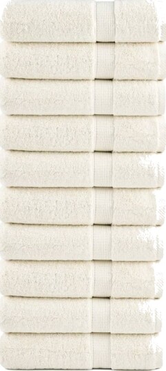 Premium dusjhåndklær SOLUND 10 stk kremhvit 70x140cm 600 g/m2 Premium dusjhåndklær SOLUND 10 stk kremhvit 70x140cm 600 g/m2