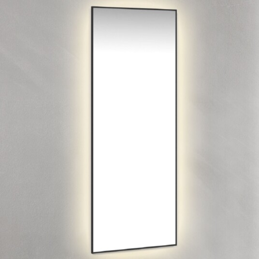 Macro Design Avlange Speil Rammespeil Svart / 45cm med Ambilight Macro Design Avlange Speil Rammespeil Svart / 45cm med Ambilight