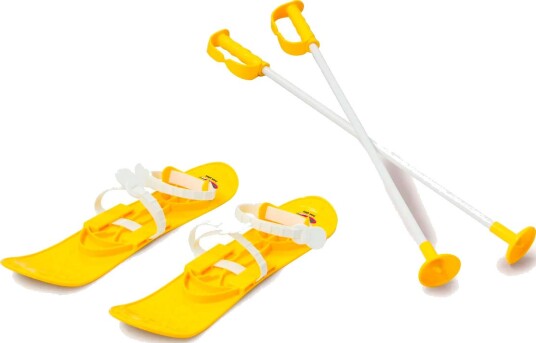 Jamara Snow Play Funny Carve Skisett 42 cm Gul