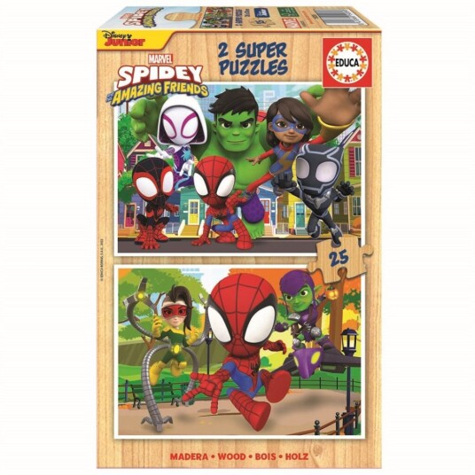 Educa 2x25 Spidey m/Fantastiske venner Tre Educa 2x25 Spidey m/Fantastiske venner Tre
