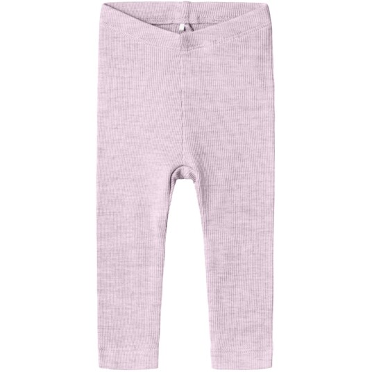 Name It Sweet Dreams Leggings Rib Melange Rosa Størrelse 62