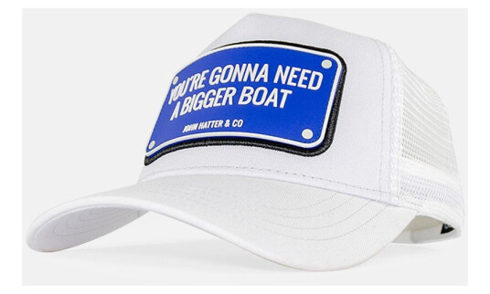 John Hatter Bigger Boat White Onesize Capser