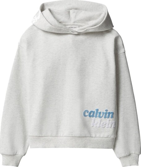 Calvin Klein Hettegenser Snow Heather Grey Calvin Klein 12 år 152 Hettegenser Grå
