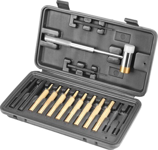 Wheeler Hammer and Punch Set, Plastic Case