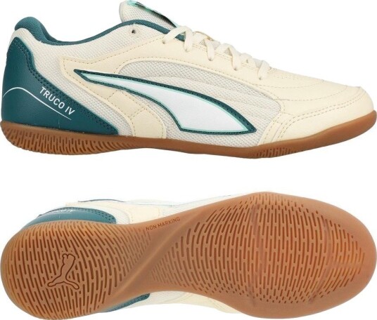 PUMA Truco IV IT   Sukkermandel/grønn/PUMA Svart Barn   Innendørs (IC) størrelse 34
