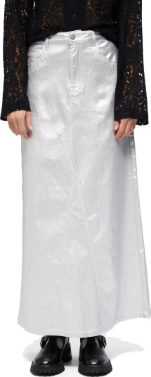 Object Objsunny Harlow Long Skirt E Div Silver M