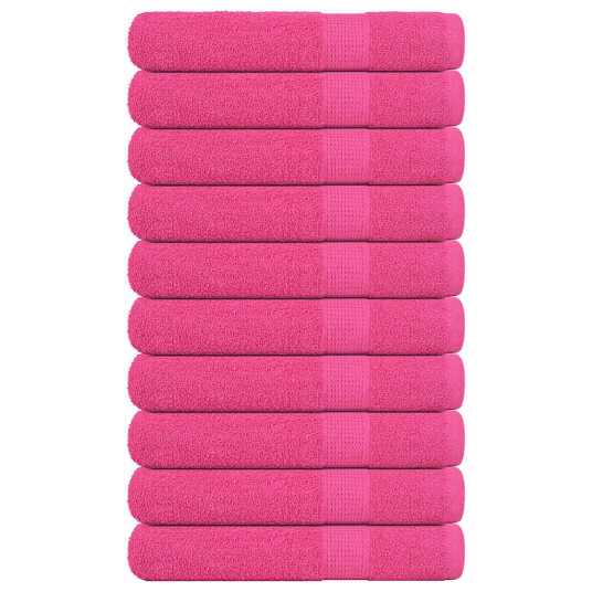 Badstuhåndklær FROGN 10 stk rosa 80x200 cm 360 gsm Badstuhåndklær FROGN 10 stk rosa 80x200 cm 360 gsm