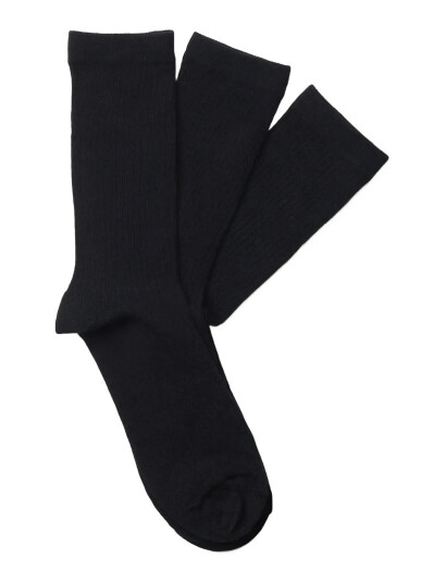 Selected Slfrose 3-Pack Sock Noos - Black - ONE SIZE