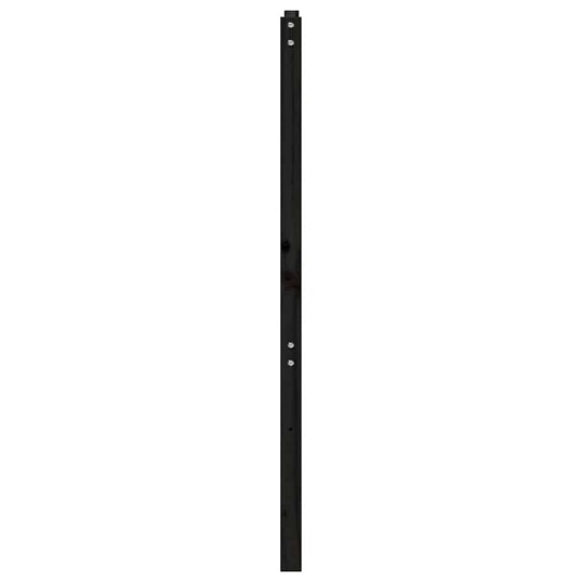 vidaXL Sengegavl svart 146x4x100 cm heltre furu