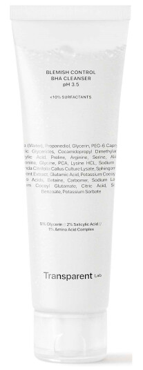 NICHE BEAUTY LAB Transparent Lab Blemish Control Bha Cleanser Ph 3.6 1 NICHE BEAUTY LAB Transparent Lab Blemish Control Bha Cleanser Ph 3.6 1