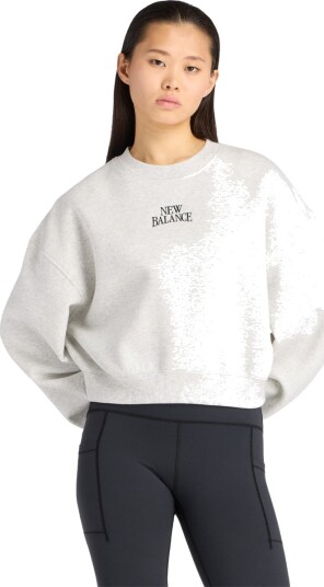 New Balance Linear Heritage Fleece Crew Grey L New Balance Linear Heritage Fleece Crew Grey L