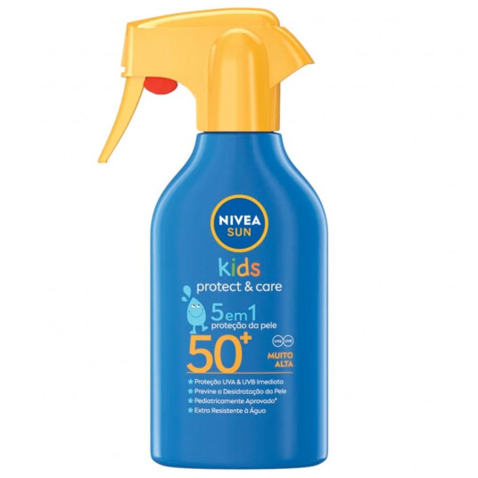 Nivea Sun Spray SPF 50 Kids Protect & Care 5-i-1 hudbeskyttelse