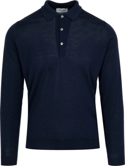 John Smedley Herre Topper Blå 2XL, John Smedley Herre Topper Blå 2XL,