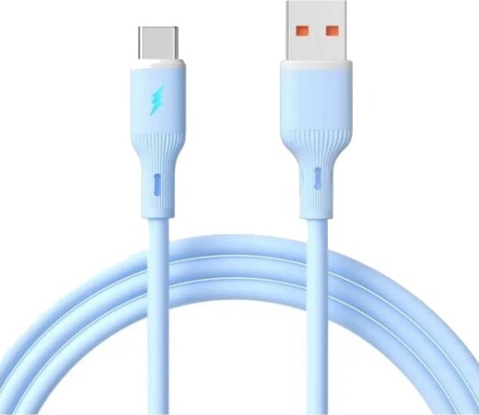 Akyga Usb-Kabel Usb 2.0 Usb-A Til Usb-C® 1 M Blå Med Led Ak-Usb-63