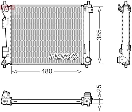 DENSO DRM43010 Radiator motorkjøling