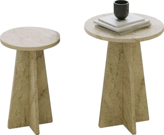 Corren Stuebord 40 cm - Travertin