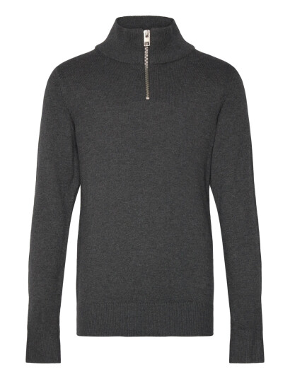 Jack & Jones Jjeemil Knit Half Zip Noos Jnr Grey 176
