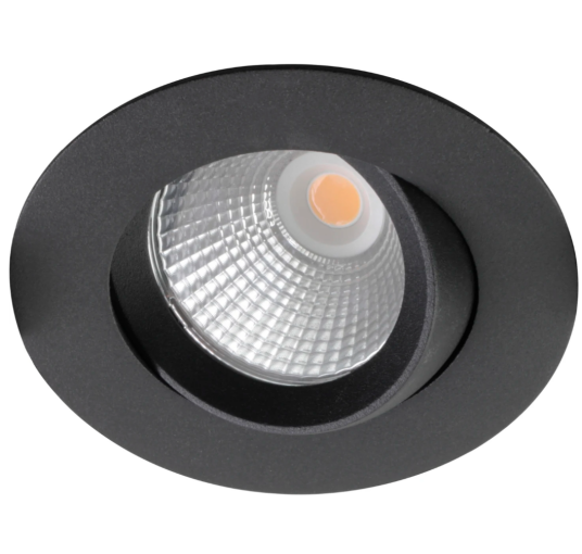 SHINE SPIN II Downlight – 8W 640lm 2700K Sort