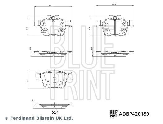 Bremseklosser BLUE PRINT ADBP420180