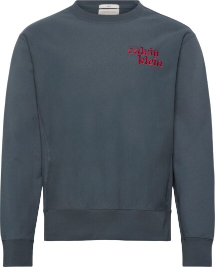 Calvin Klein Jeans Ls Premium Terry Grph Crewneck Blue XXL Calvin Klein Jeans Ls Premium Terry Grph Crewneck Blue XXL