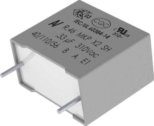 Kemet Mkp Støyfjerningskondensator Radial 560 V/Dc 275 V/Ac ±20% 32,0 X 13,0 X 22,0 Mm 1 Stk