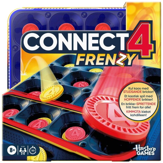 Northix Connect 4 Frenzy raskt brettspill for 2 spillere G2782