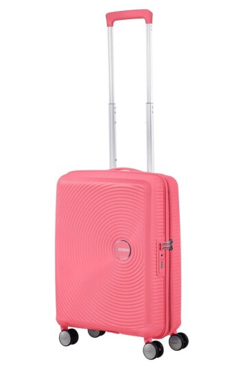 American Tourister Soundbox ekspanderende kabinkoffert 55 cm Sun Kissed Coral American Tourister Soundbox ekspanderende kabinkoffert 55 cm Sun Kissed Coral