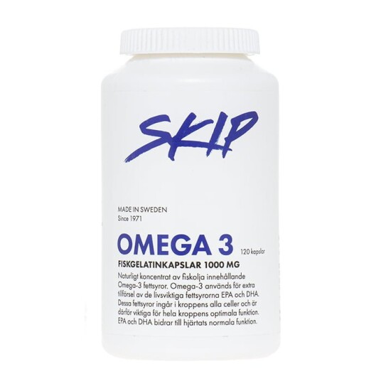 SKIP Omega 3 1000 mg 120 Kapsl. SKIP Omega 3 1000 mg 120 Kapsl.