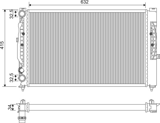 VALEO 731537 Radiator motorkjøling