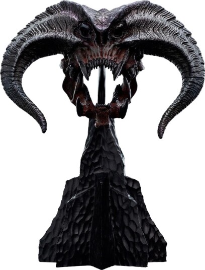 Polystone  The Lord of the Rings Trilogy  Skull of a Balrog Miniature Polystone Statue