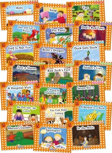 Jolly Phonics Orange Level Readers Complete Set Av Louise Van-Pottelsberghe