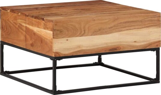 Salongbord 68x68x41 cm heltre akasie