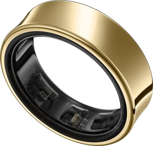 Samsung Galaxy Ring Titanium Gold Størrelse 10 med AI Helsefunksjoner