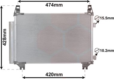 VAN WEZEL 53005665 Kondensator, klimaanlegg