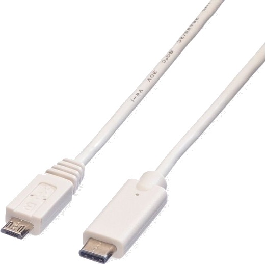 Value 11.99.9020 1 M Usb C Micro-Usb B Usb 2.0 0,48 Gbit/S Hvit