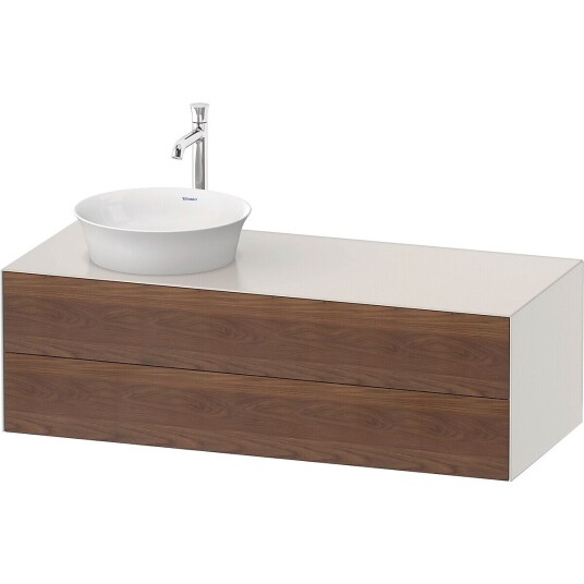 Duravit White Tulip Servantskap 2 skuf. 130x55x40,8 cm Valnøtt/Nordisk Hvit