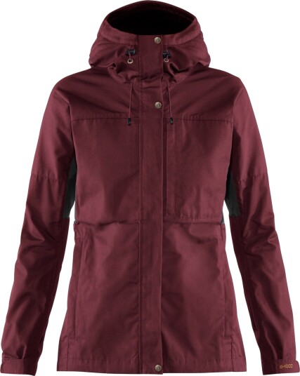 Fjellreven Kaipak Jacket, Dame Dark Garnet/Dark Grey XS