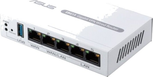 ASUS ExpertWiFi EBG15 Gigabit Router med VPN og AiMesh Hvit ASUS ExpertWiFi EBG15 Gigabit Router med VPN og AiMesh Hvit