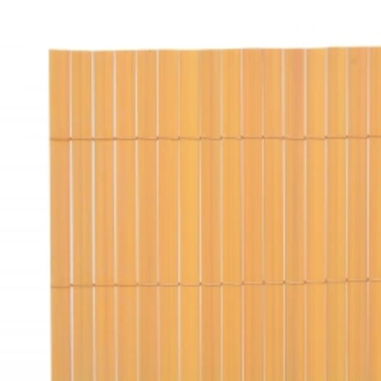 vidaXL Dobbelsidet hagegjerde 110x500 cm gul