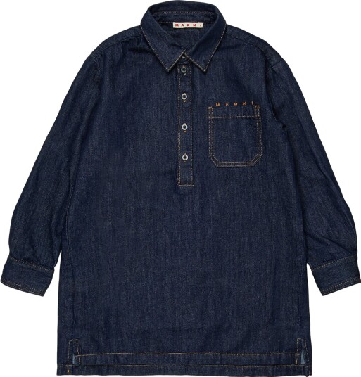 Marni Kjole Denim Blå Marni 10 år 140 Kjole