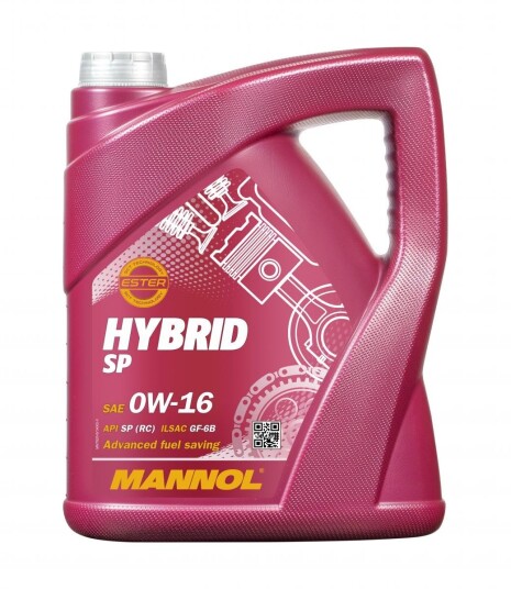 Motorolje MANNOL HYBRID SP 0W16 5L Motorolje MANNOL HYBRID SP 0W16 5L