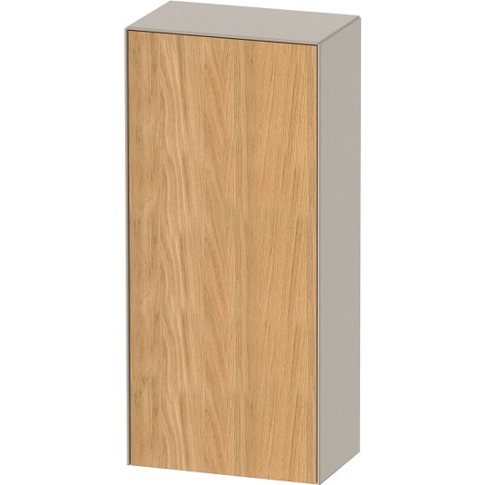 Duravit White Tulip Halvhøyskap 40x24x88 cm Eik/Taupe Matt