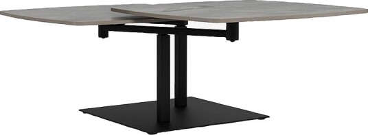 AC Design Furniture Carballo kvadratisk rektangulært salongbord 122x70x40 cm Grå