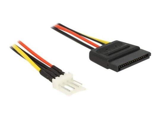 Delock strømkabel - 4-pin mini-strømkontakt til SATA-strøm - 24 cm