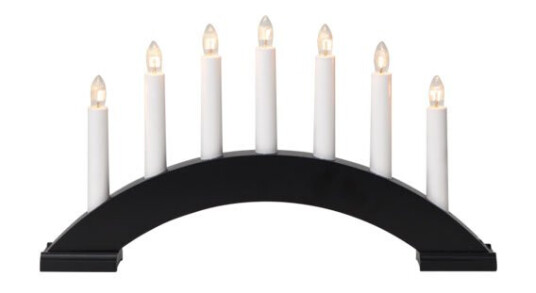 STAR TRADING BEA KANDELABER SVART 283-16