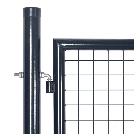 vidaXL Hageport netting antrasitt 350x175 cm galvanisert stål